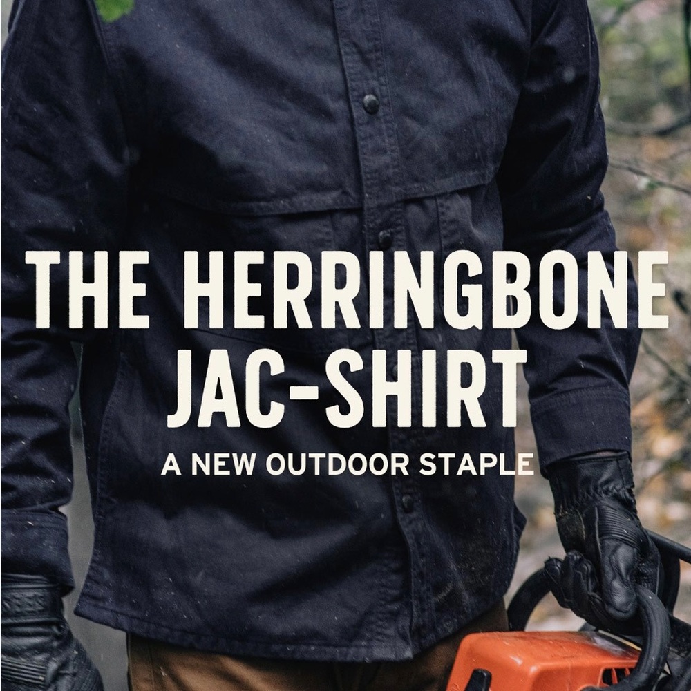 Filson Herringbone Jac Shirt ~ Night Sky ~ Mens Medium